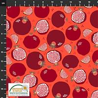 Peach On Earth Fruits, Food & Passion fruit Fabric 0.5m