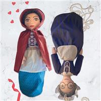 Amber Makes Topsy Turvy Doll Kit: Panel & Instructions - Little Red Riding Hood