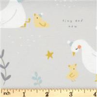 Moda Little Ducklings Warm Grey Ducks Fabric 0.5m