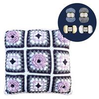 The Crafty Co Moody Skies Rose Crochet Cushion Kit