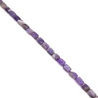 190cts Amethyst Fancy Rectangles Approx 8x12mm, 38cm Strand