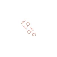Rose Gold Plated Base Metal Toggle Clasp,9mm (3pk)