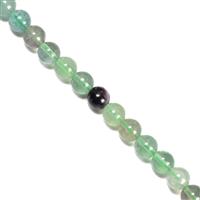205 cts Fluorite Plain Rounds Approx 8mm, 38cm Strand