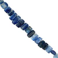 90cts Nilamani Graduated Smooth Fancy Approx 5.5x4 to 13.5x7mm, 20cm Strand