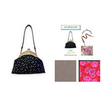 Sew Lisa Lams Safari Floribunda Bag Kit: Pattern, Trims & Fabrics - Kaffe Fassett