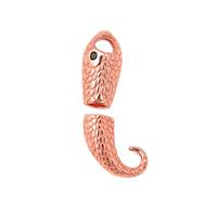 Rose Gold Plated Base Metal Snakes Head/ Tail Clasp