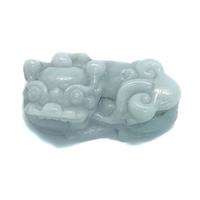 110 Cts Type A  Jadeite Carved Brave Troops( Pixiu, Leftward or Rightward ), Approx. 21x40mm, 1pc