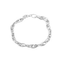 925 Sterling Silver Entwined Bracelet (8ins)