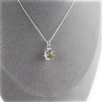 925 Sterling Silver Double Gallery Pendant Approx 22x10mm, 6.10cts Labradorite & White Opal Oval Cabochon Approx 10x8mm 