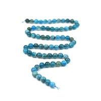 100 cts Apatite Plain Rounds Approx 6mm, 38cm Strand