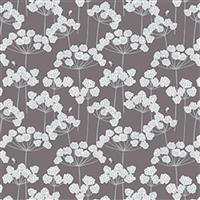 Lewis & Irene Country Life Reloved Brown Wildflower Fabric 0.5m