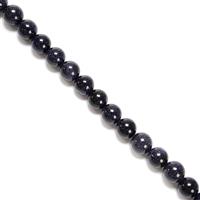 Blue Goldstone Plain Rounds Approx 12mm, 38cm Strand