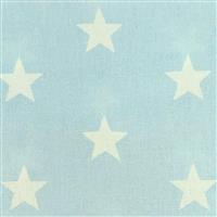 Large Star Light Blue Fabric 0.5m