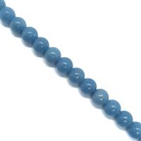 200cts Angelite Plain Rounds, Approx. 8mm, 38cm strand