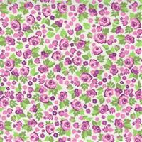 Moda Love Lily Little Buds Floral Packed Floral Violets Roses Orchid Fabric 0.5m