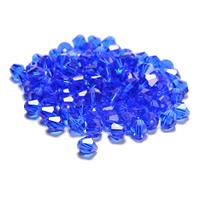 Blue Glass Bicones, Approx 8mm (100pcs)