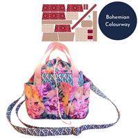 Becky Alexander Frost Bohemian Craft Bucket Bag Kit: Instructions, Fabric Panel, Hardware & Fabric (1m)