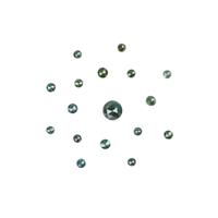 0.95cts Blue Diamond Rose Cut Round Approx 1 to 3mm