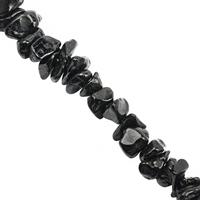 590cts Black Spinel Bead Nugget Approx 4x2 to 6x3.50mm, 250cm Strand