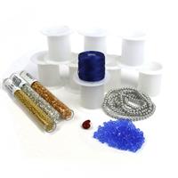 Silver Mark-Kumihimo; Seed Beads, S-Lon, Glass Pearls, Glass Bicones, Magatamas & Bobbins