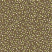 Anni Down On the 12th Pears Brown Fabric 0.5m