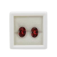 2cts Garnet Oval Approx 8x6mm Pack of 2 (N)