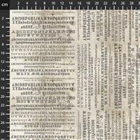 Tim Holtz Monochrome Collection Typography Fabric 0.5m