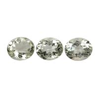 11.20cts Green Amethyst Approx 12x10mm Oval (Pack of 3)