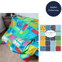 Suzie Duncans Apples Around & About Quilt Kit: Instructions, Fabric (2.5m) & 10" Charm Pack