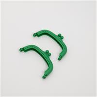Green Resin Purse Frame, 8.5cm (2pk)