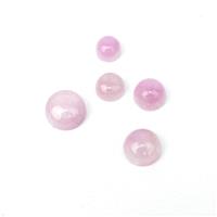 18cts Kunzite (N) Cabochon Round Approx 7 to 11mm Loose Gemstone, (Set of 5) 