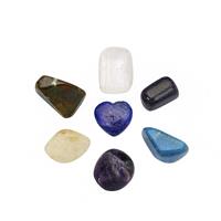 350cts Mixed Gemstones Sleep Well Crystal Mix Shape & Size (Pack of 7)