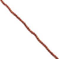Golden Goldstone Faceted Round Approx 4mm, 35cm Loose strand
