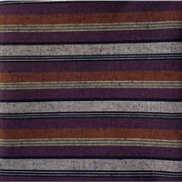 Shimamomen Striped Yarn Dyed Slate Russett Purple Grey  Fabric 0.5m