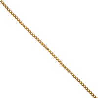 Gold Shell Pearl Plain Rounds Approx 6mm, 38cm Strand