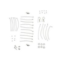 Silver Plated Base Metal Findings Pack Inc. Magnetic Clasp & Earring Posts (75pcs)