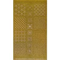 Sashiko Tsumugi Preprinted Traditional Four Seasons Autumn Mustard Fabric Panel 108x61cm