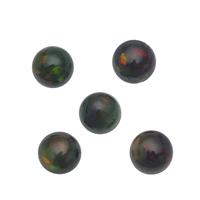 0.65cts Ethiopian Black Opal 4x4mm Round Pack of 5 (S)