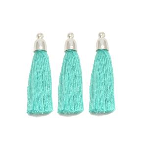 Turquoise Tassel, 30mm, 3pcs 