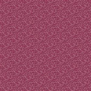 Lewis & Irene Presents Cassandra Connolly Memory Made Collection Pin Play Deep Plum Fabric 0.5m