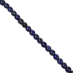 50cts Dyed Lapis Lazuli Plain Rounds Approx. 4mm, 38cm Strand
