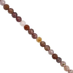 Under £10 Special Mogok 20cts Multi-Colour Spinel Faceted Round Approx 3.5mm, 20cm Strand