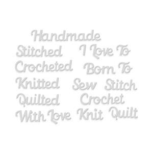 Stitched with Love sentiments dies