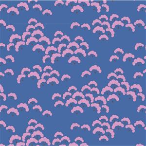 Tilda Bloomsville Cottonbloom Blueberry Fabric 0.5m