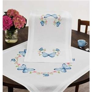 Permin. Butterflies Embroidery Tablecloth Kit