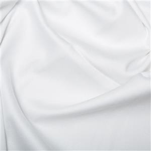 Stretch Cotton Sateen White Fabric 0.5m