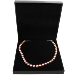 Naturally Purple Freshwater Cultured Edison Pearls 10-12mm, 38cm Strand Sienna Necklace Box