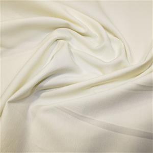 Organic Ivory Plain Jersey Fabric 0.5m
