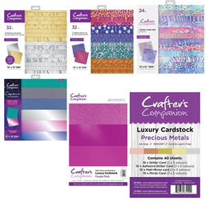 Crafter's Companion Luxury Mirror Card Pads and More Collection