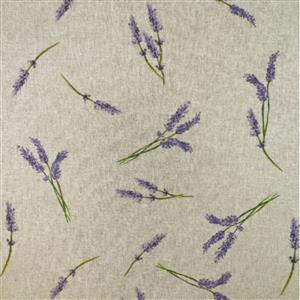 Lavender Linen Look Fabric 0.5m
